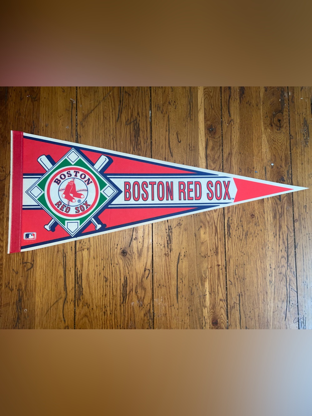 Boston Red Sox Red Pennant MLB Baseball Wall Decor 12” x 30”